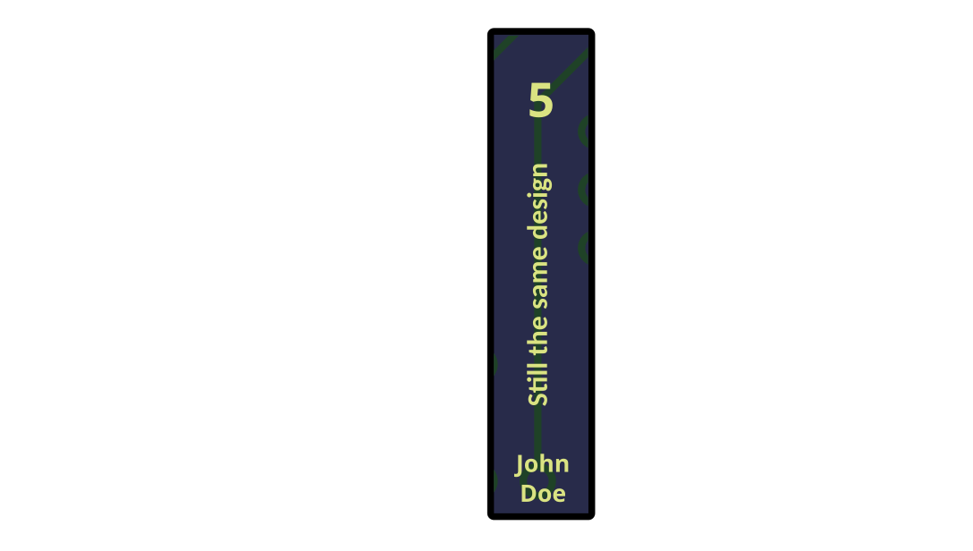 Example jacket covering the book 5 of the serie