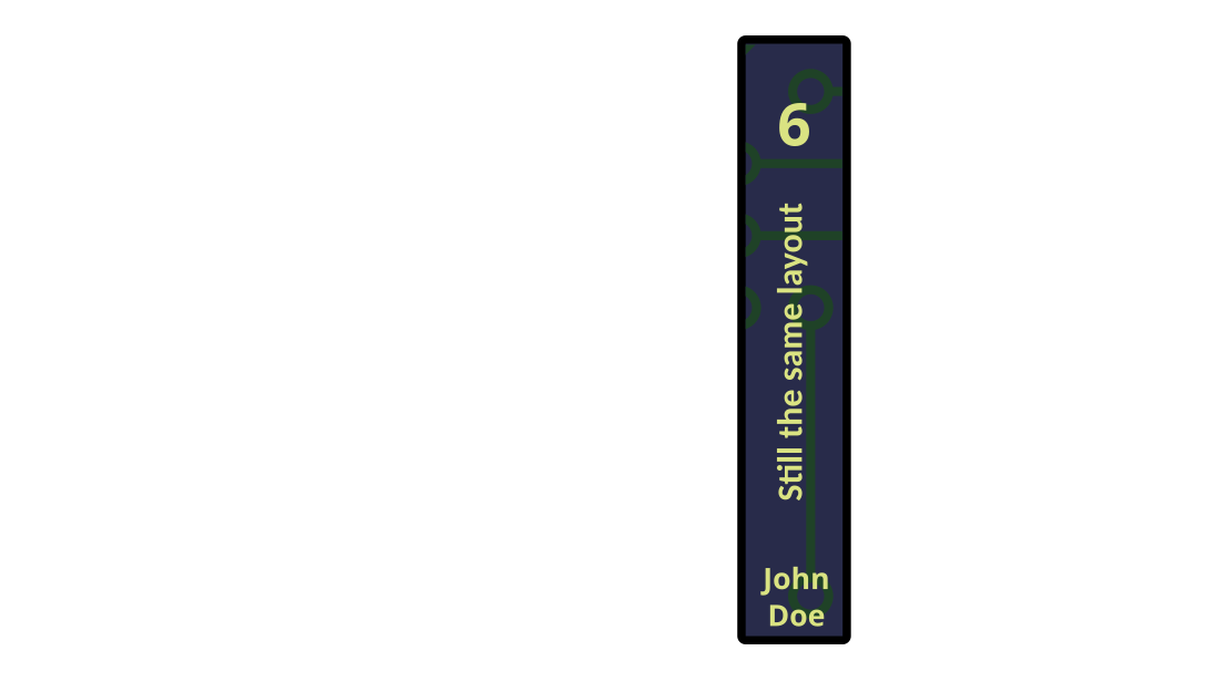 Example jacket covering the book 6 of the serie